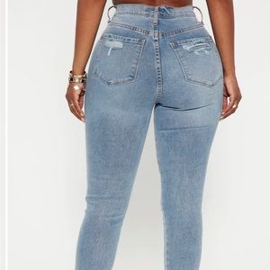 Fashionova skinny jeans mid wash